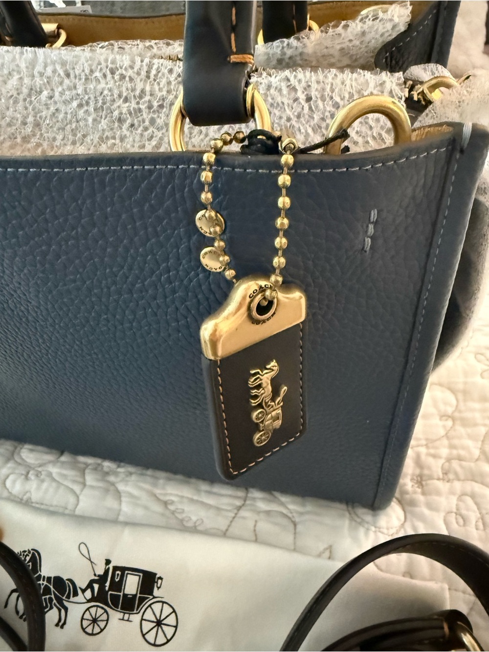 NWT Coach Rogue 25 1941 Dark Denim - Picture 2 of 14